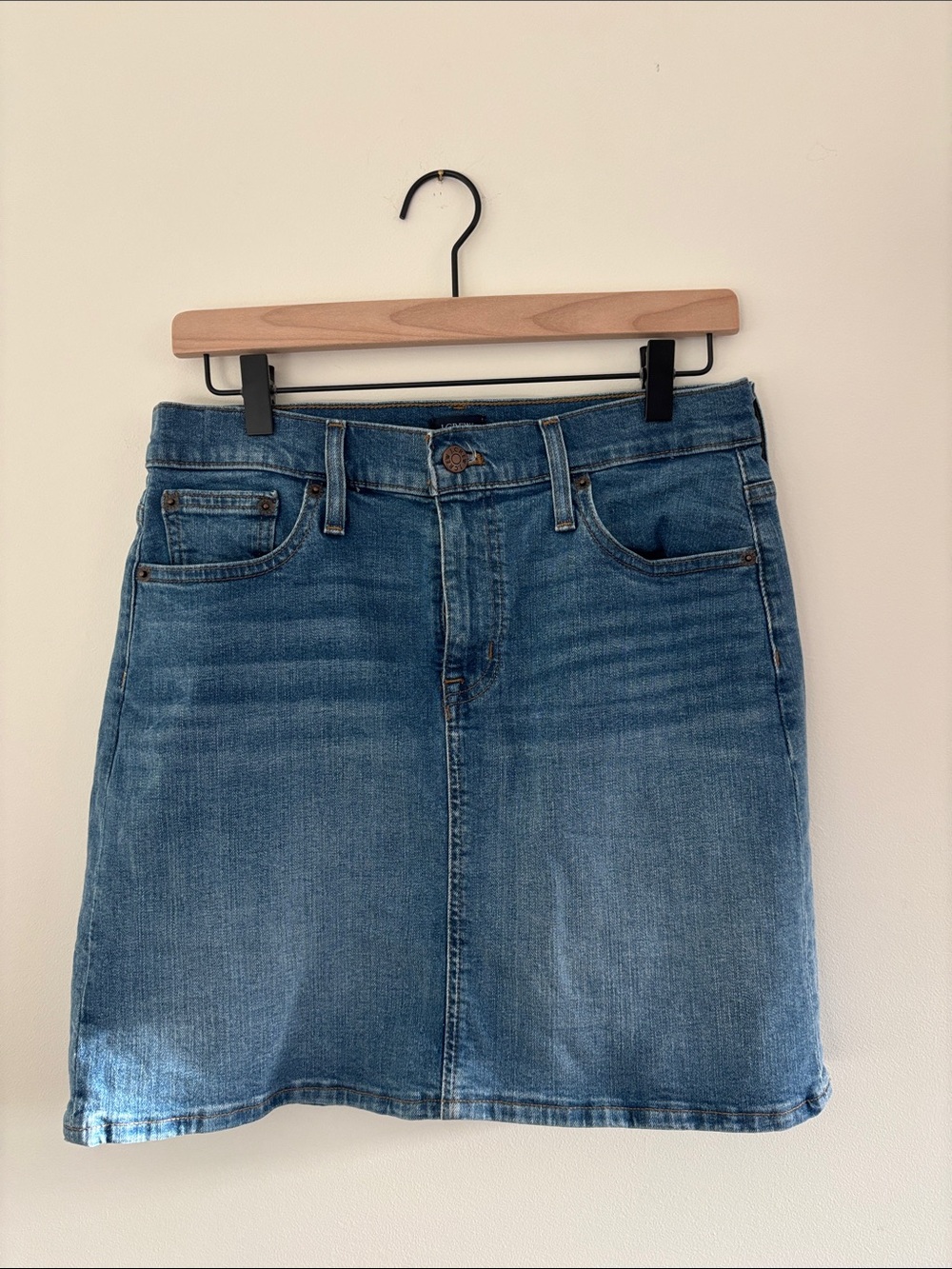 J. Crew Light Blue Denim Mini Skirt